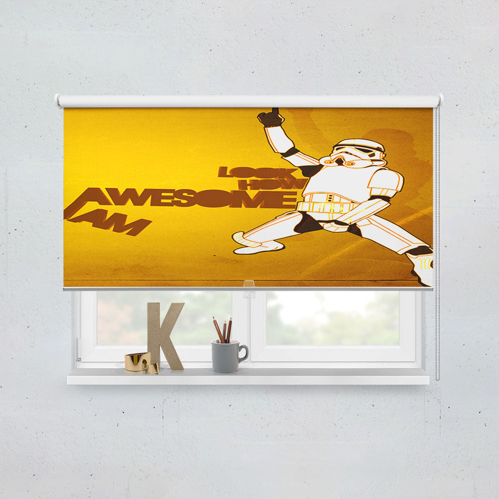 Storm Trooper Star Wars Quote Window Roller Blinds Shades