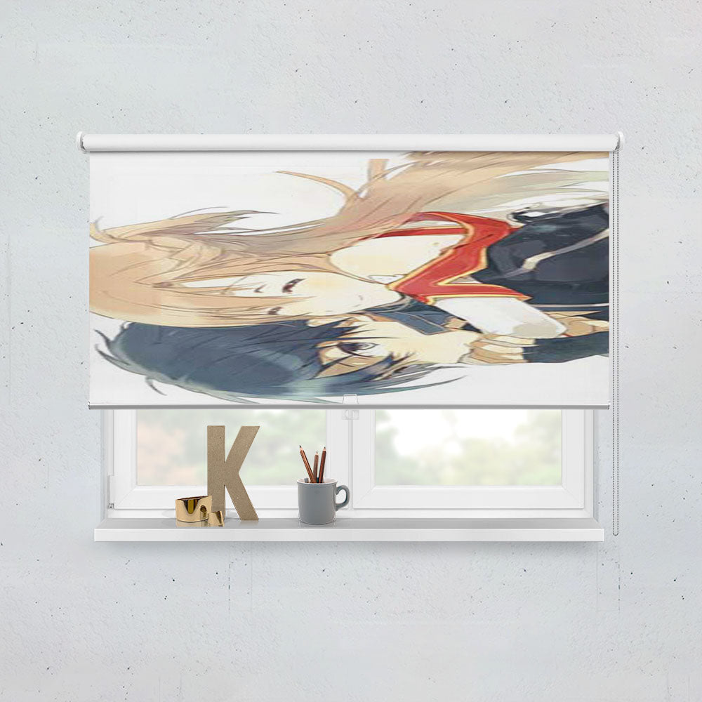 Sword Art Online Kirito And Asuna Hug Window Roller Blinds Shades
