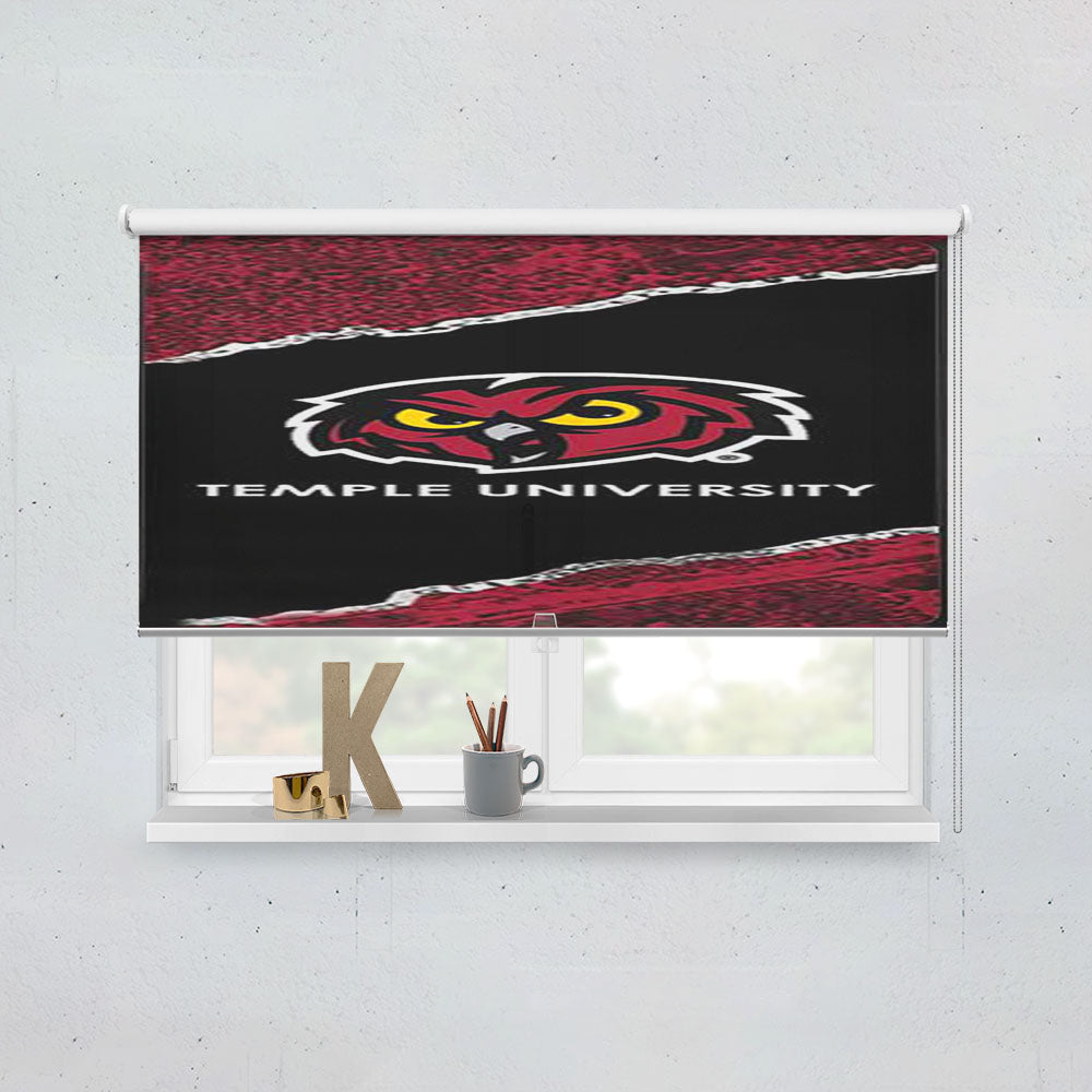 Temple University Strip Window Roller Blinds Shades