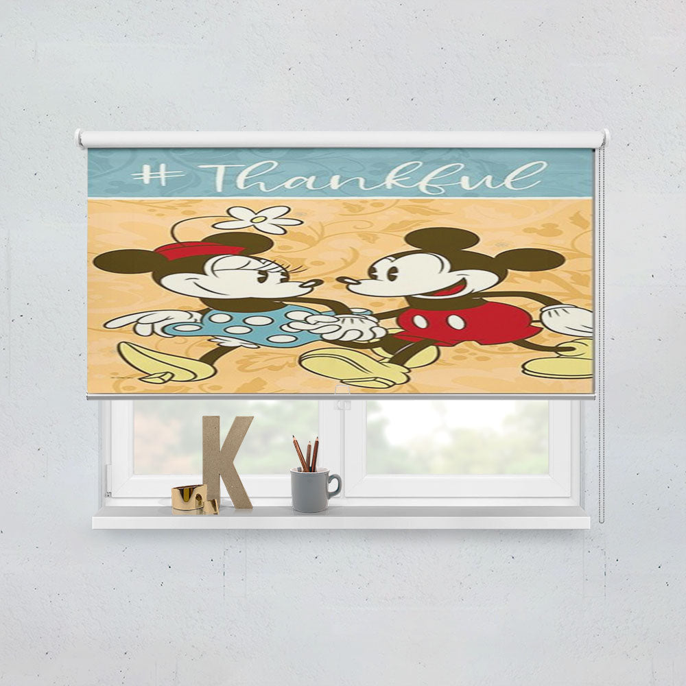 Thankful Mickey & Minnie Window Roller Blinds Shades