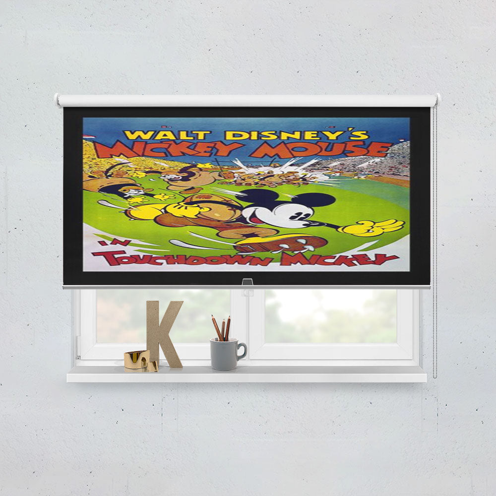 Touchdown Mickey Classic Poster Window Roller Blinds Shades