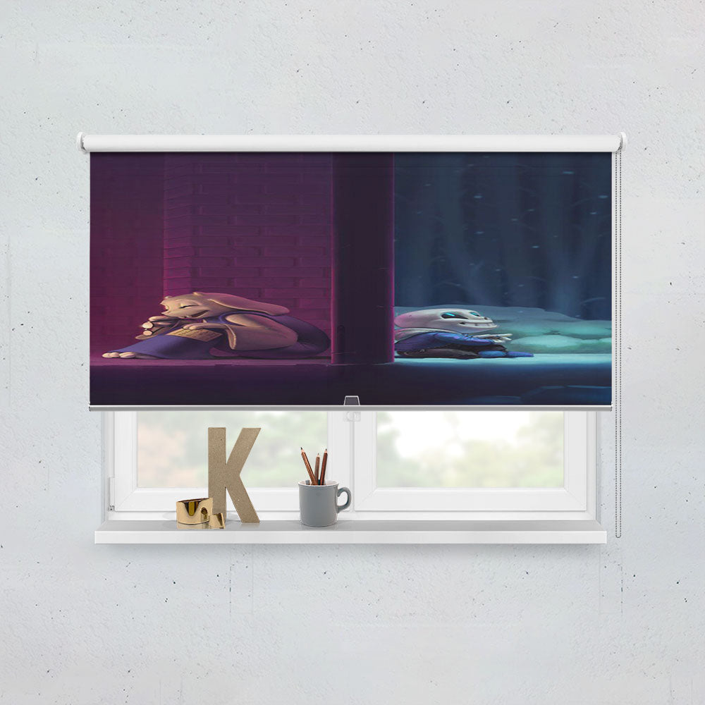 Undertale Sans And Toriel Window Roller Blinds Shades