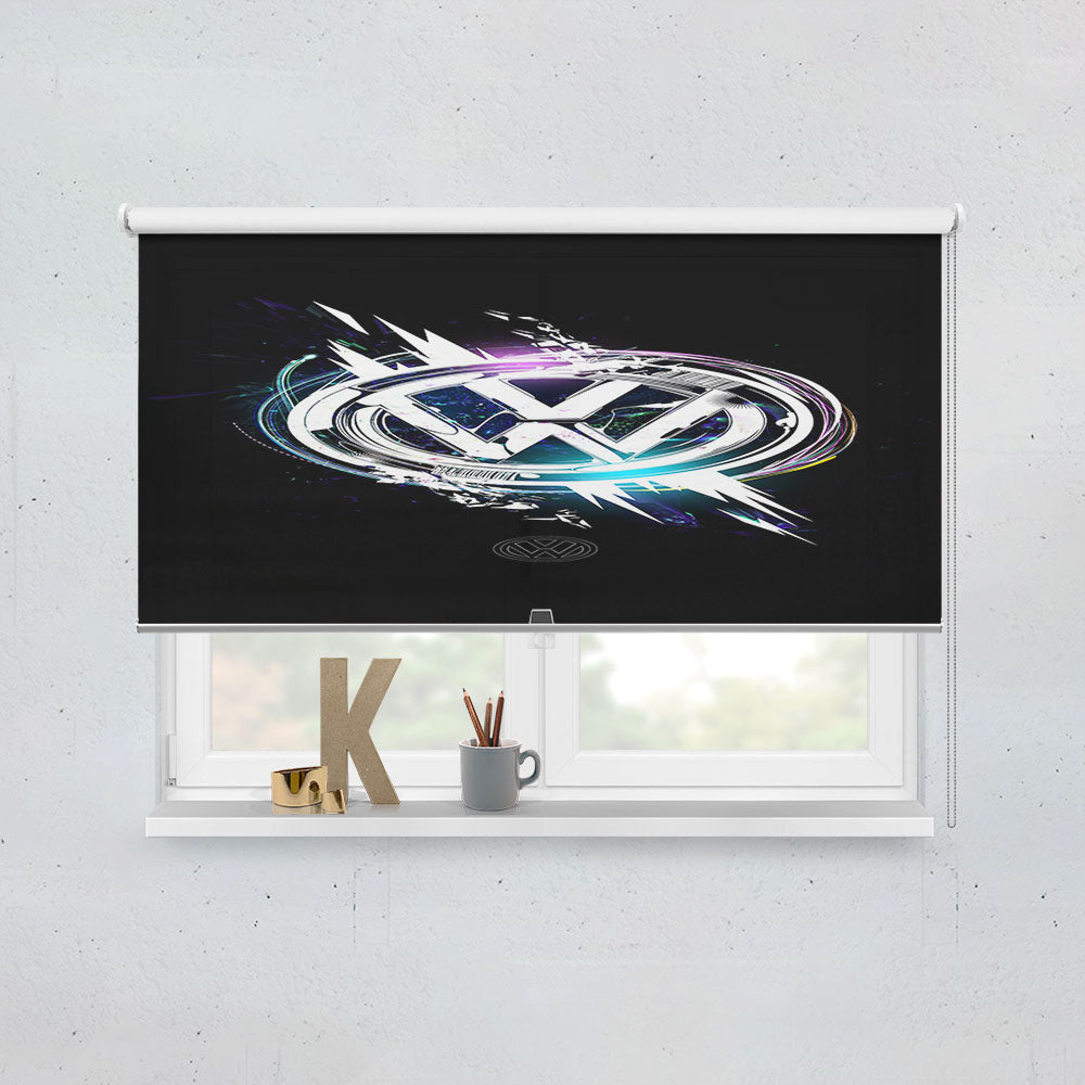 Vw Logo Wallpaper Window Roller Blinds Shades