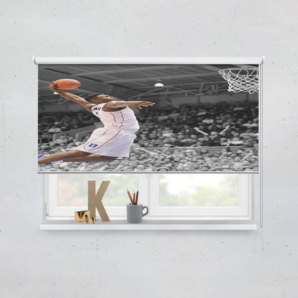 Zion Williamson Dunking Slam Dunk Duke Window Roller Blinds Shades