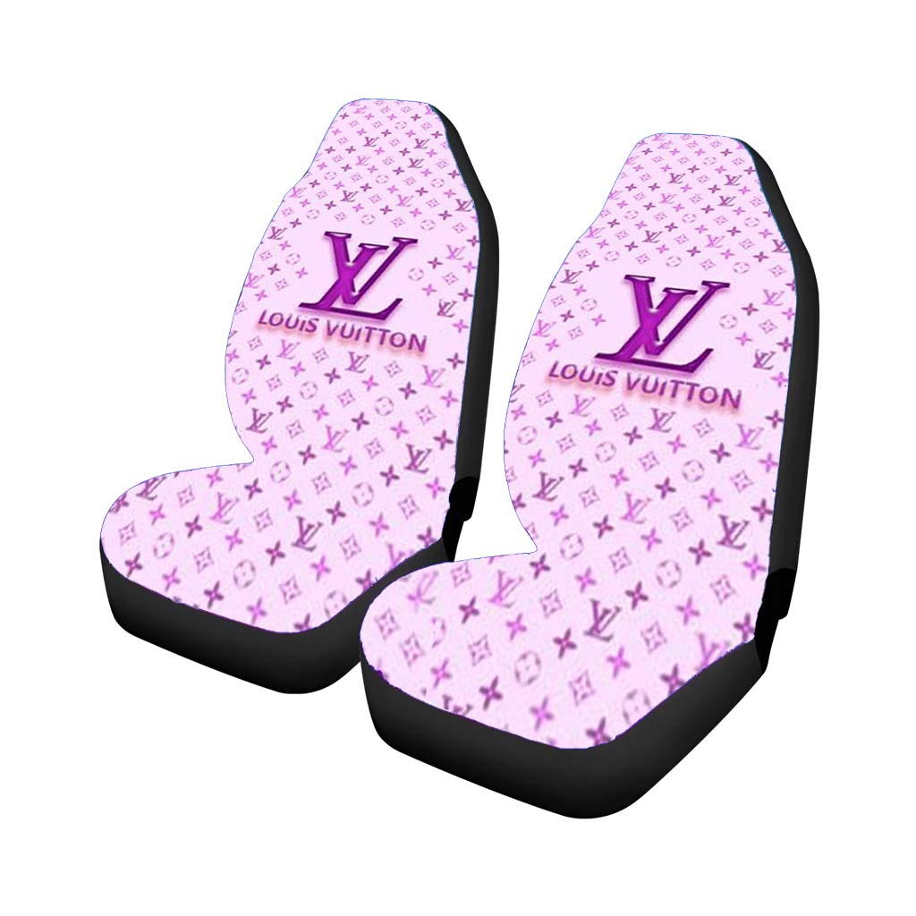 Louis Vuitton Logo Purple Car Seat Covers