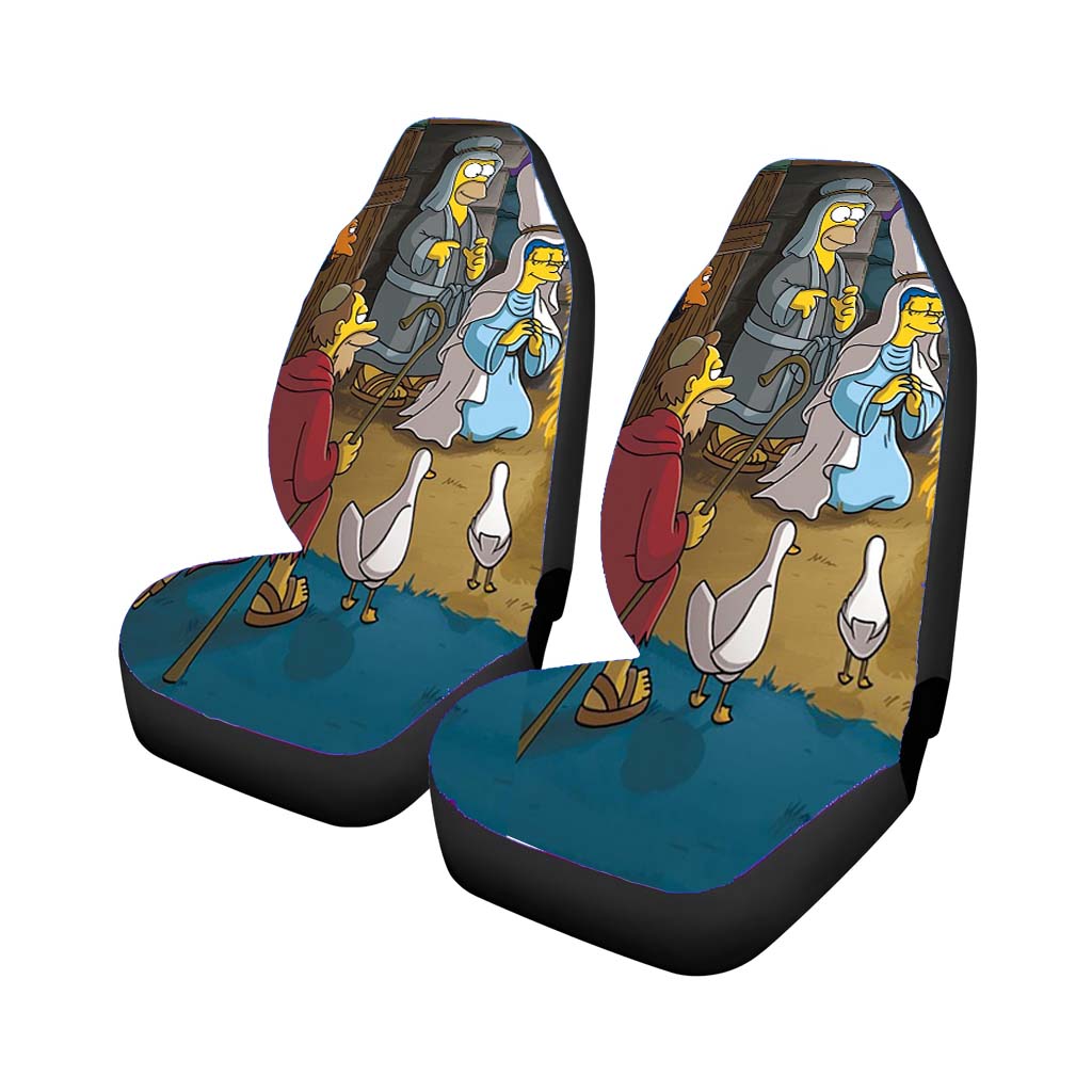 The Simpson Christmas Car Seat Covers