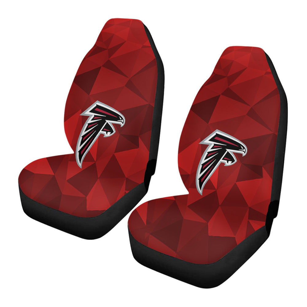 Atlanta Falcons Red Geometric Car Seat Covers
