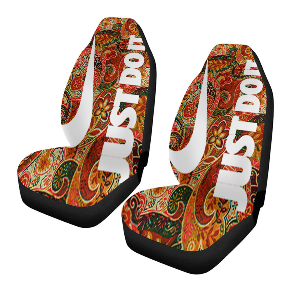 Autumn Paisley Pattern Nike Just Do It Car Seat Covers