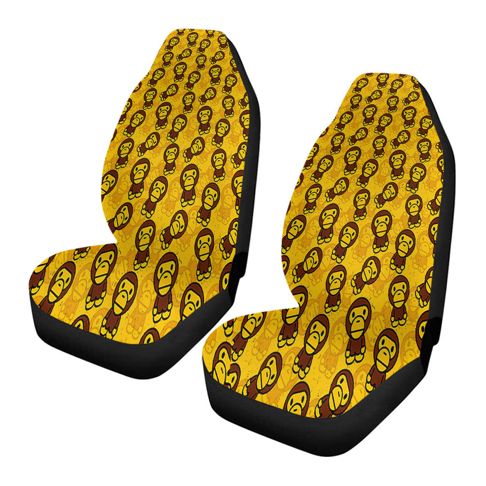 Baby Milo Bathing Ape Pattern Yellow Car Seat Covers
