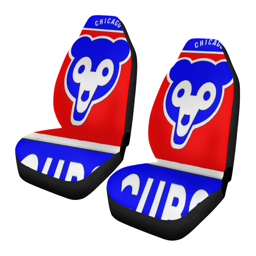Chicago Cubs Bear 2 Car Seat Covers