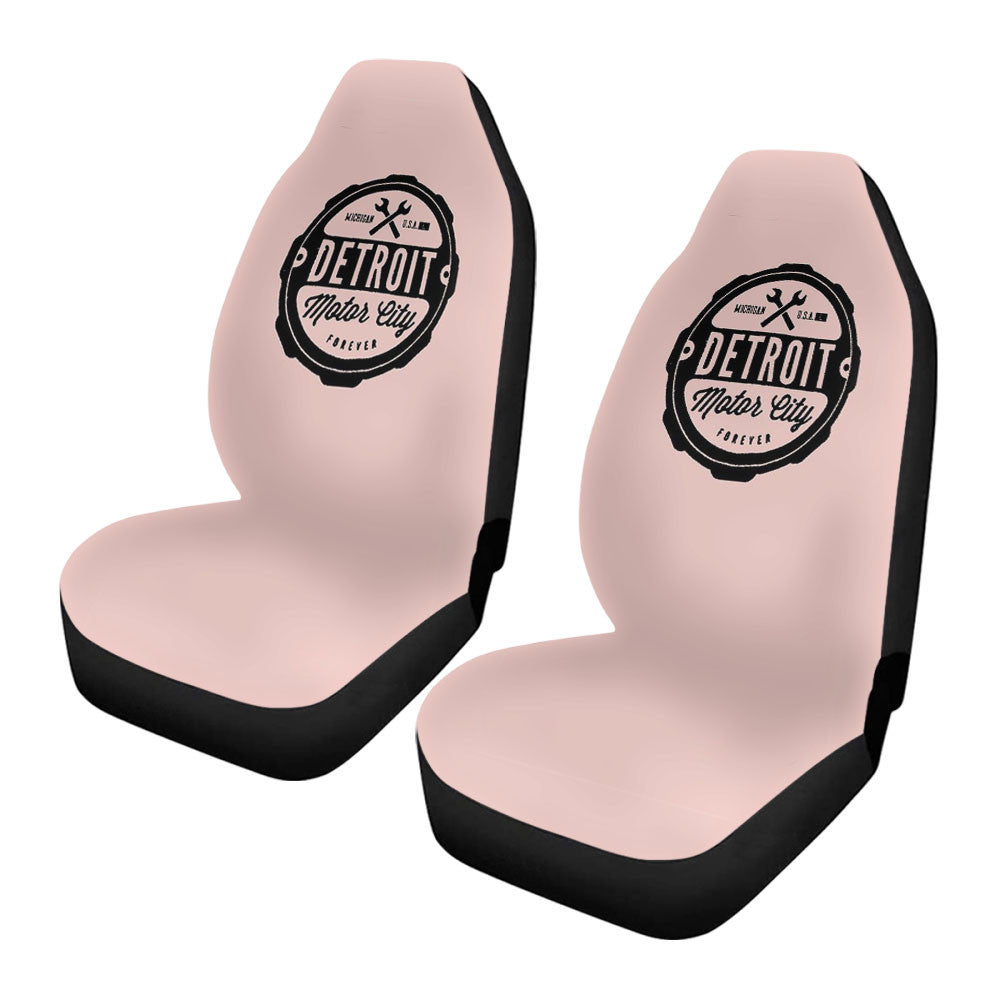 Detroit Motor City Forever Michigan Rock City Tiger Car Seat Covers