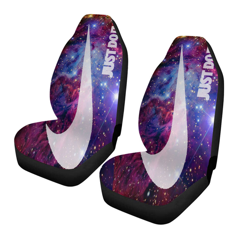 Galaxy Nebula Just Do It 3 Car Seat Covers