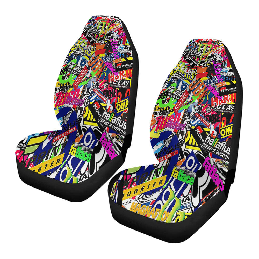 Hypebeast Sticker Bomb Collage Car Seat Covers