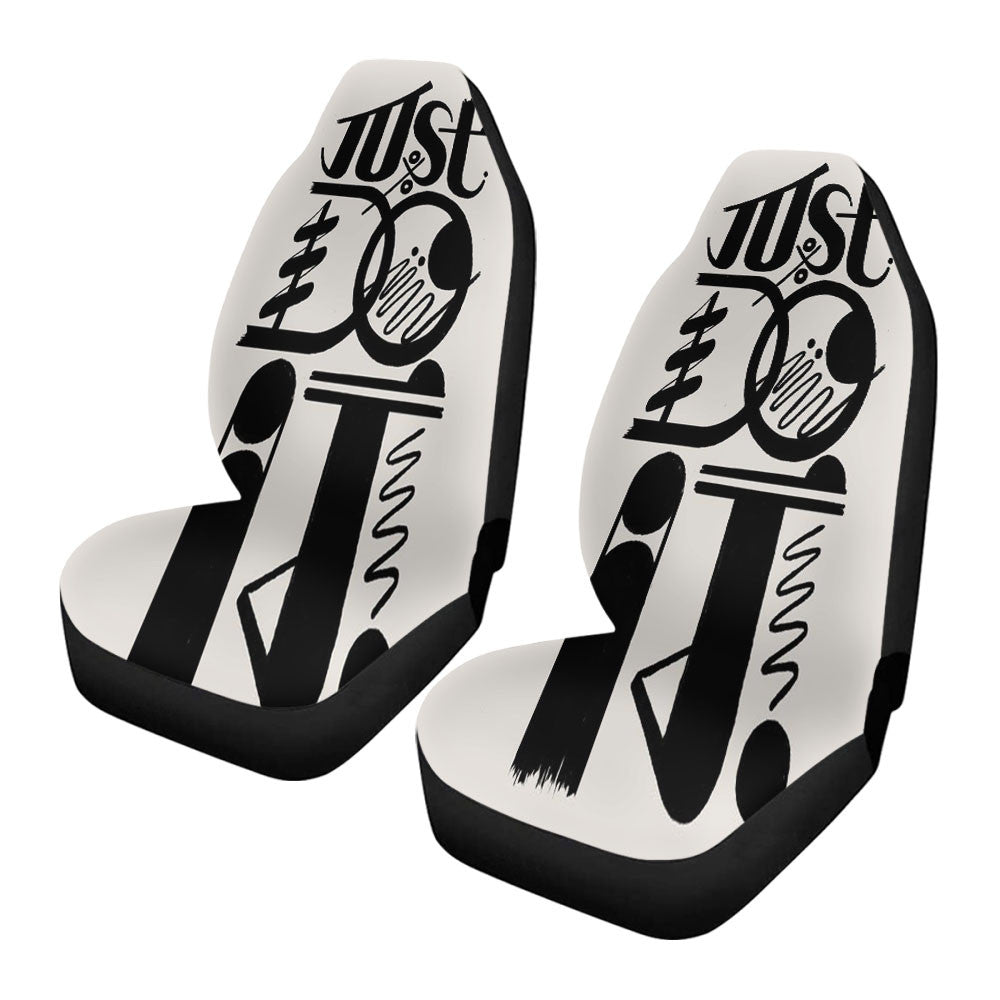 Just Do It Typography Car Seat Covers