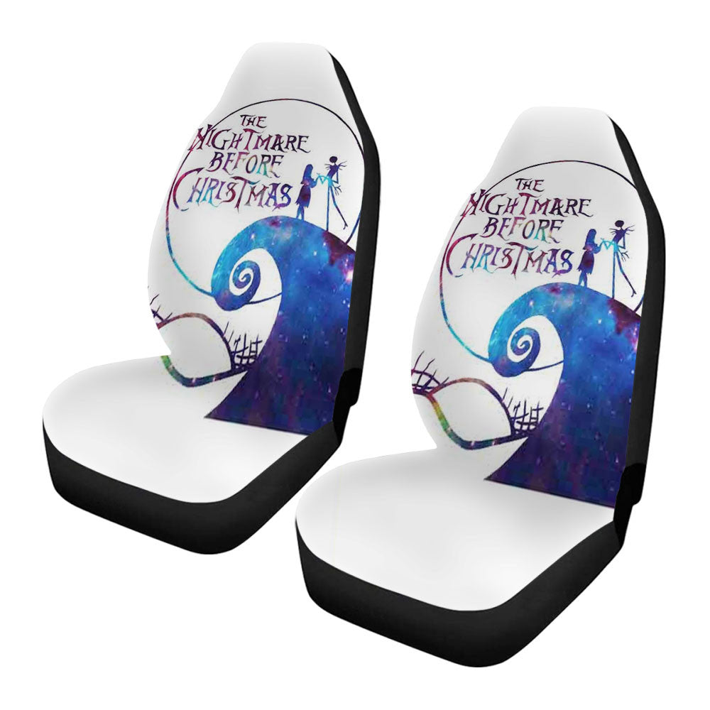 Nightmare Before Christmas Jack And Sally Galaxy Car Seat Covers