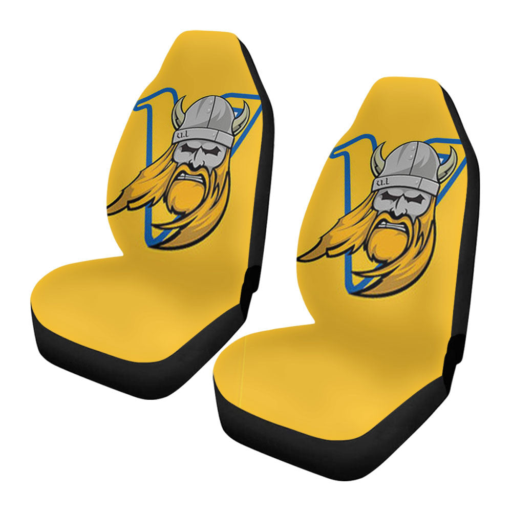 Vikings Logo Yellow Car Seat Covers
