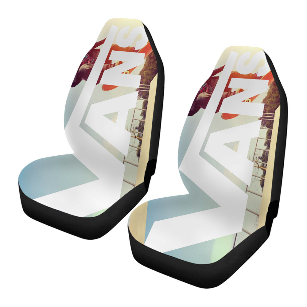 White Vans Logo Skateboarding Car Seat Covers