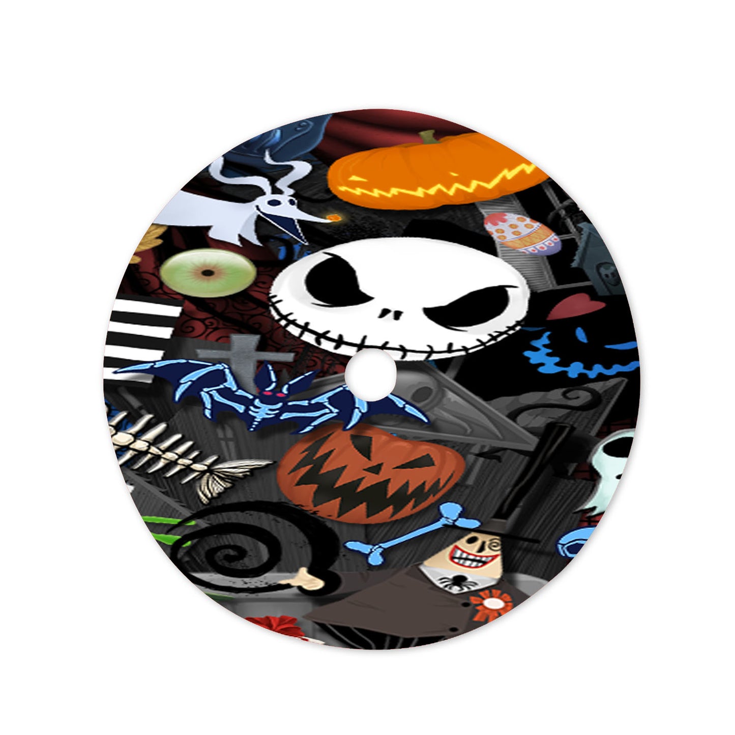 The Nightmare Before Disney #7 Christmas Tree Skirt 36 X 36 Inch