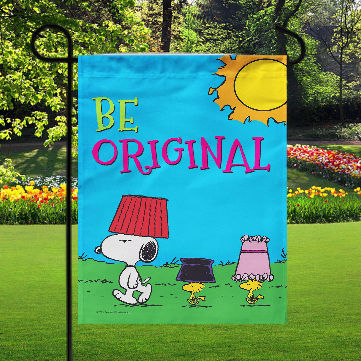 Peanuts Be Original Snoopy And Friends Garden Flags Yard Outdoor Lawn 12 X 18