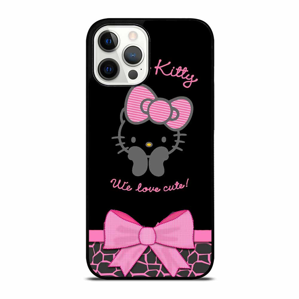 Hello Kitty Pink Black iPhone 16 Pro Max Case