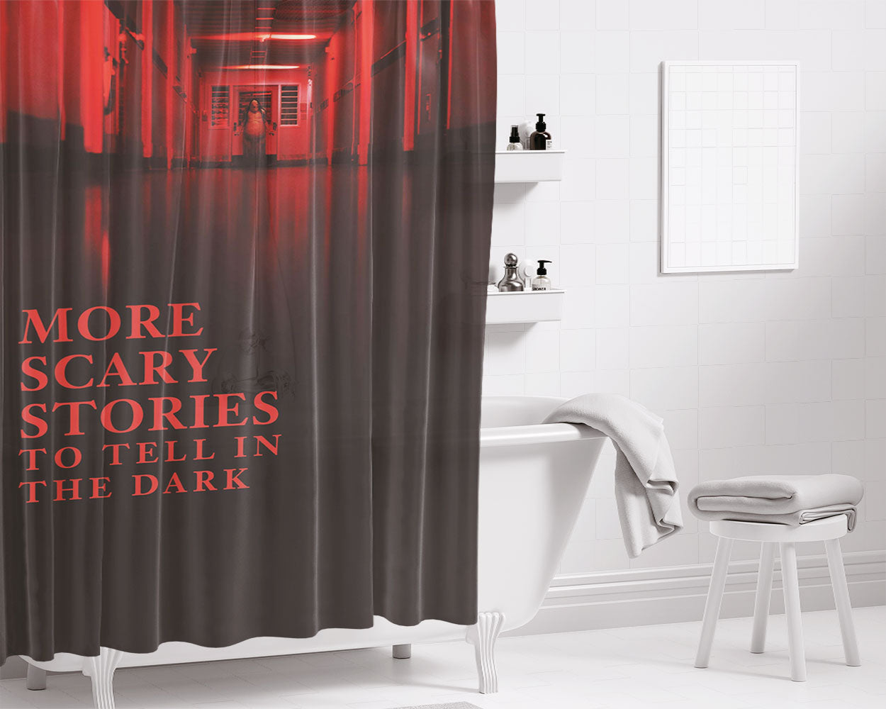 More Scary Stories To Tell In The Dark Movie Bathroom Shower Curtain Fabric Waterproof | 66 X 72 Inch