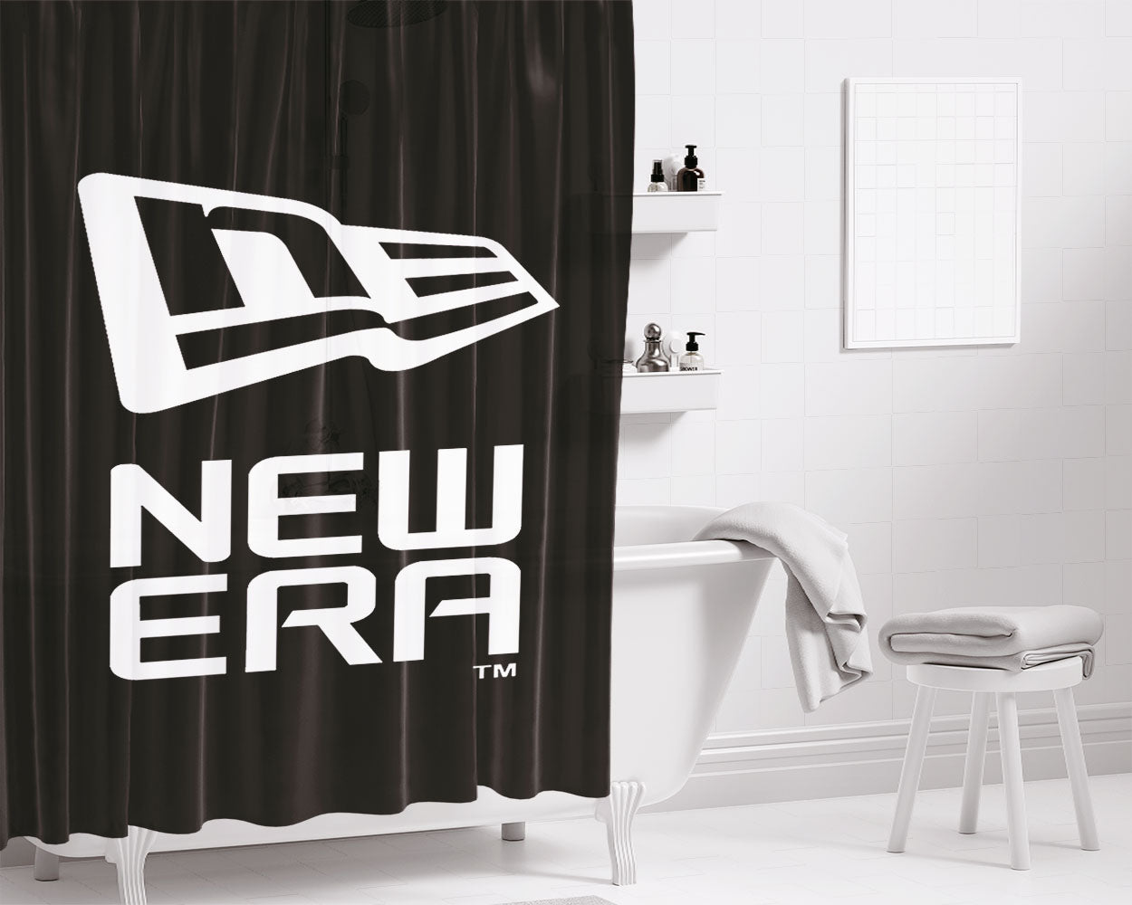 New Era Bathroom Shower Curtain Fabric Waterproof | 66 X 72 Inch