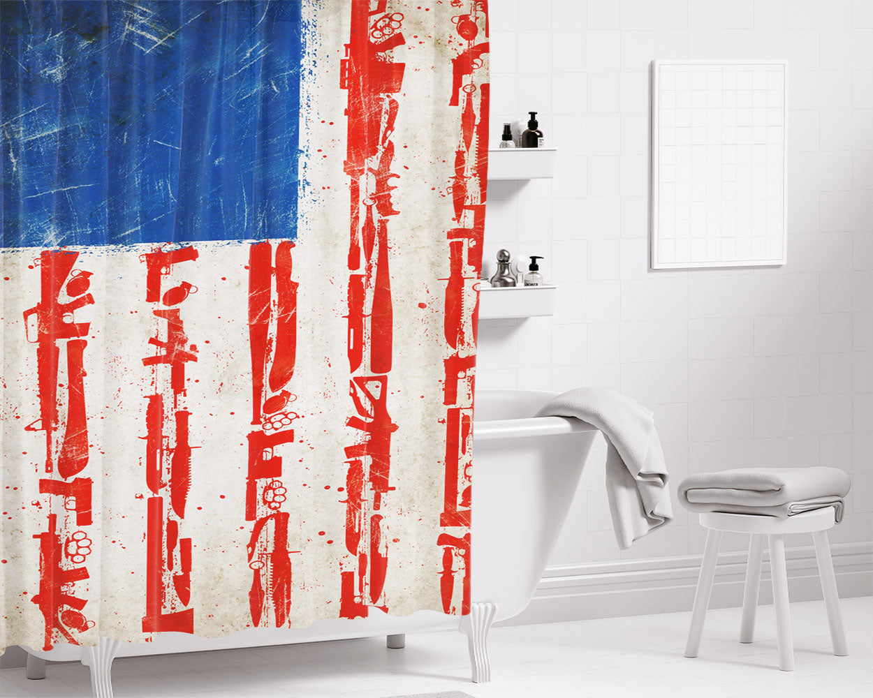 The Purge Anarch City Chaos Bathroom Shower Curtain Fabric Waterproof | 66 X 72 Inch