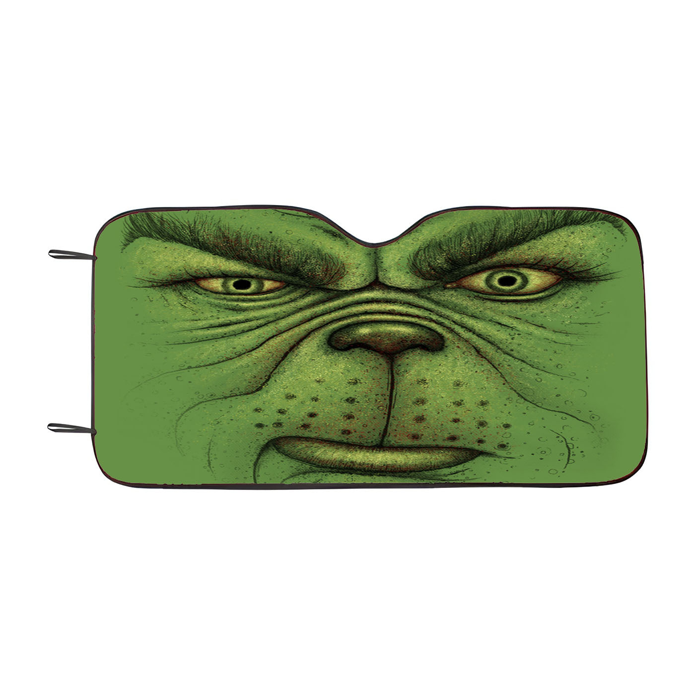 A Green Christmas Car Auto Sun Shade Windshield Cover