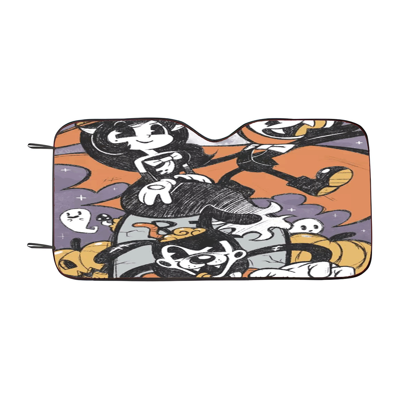 Bendy And The Ink Machine Halloween Car Auto Sun Shade Windshield Cover