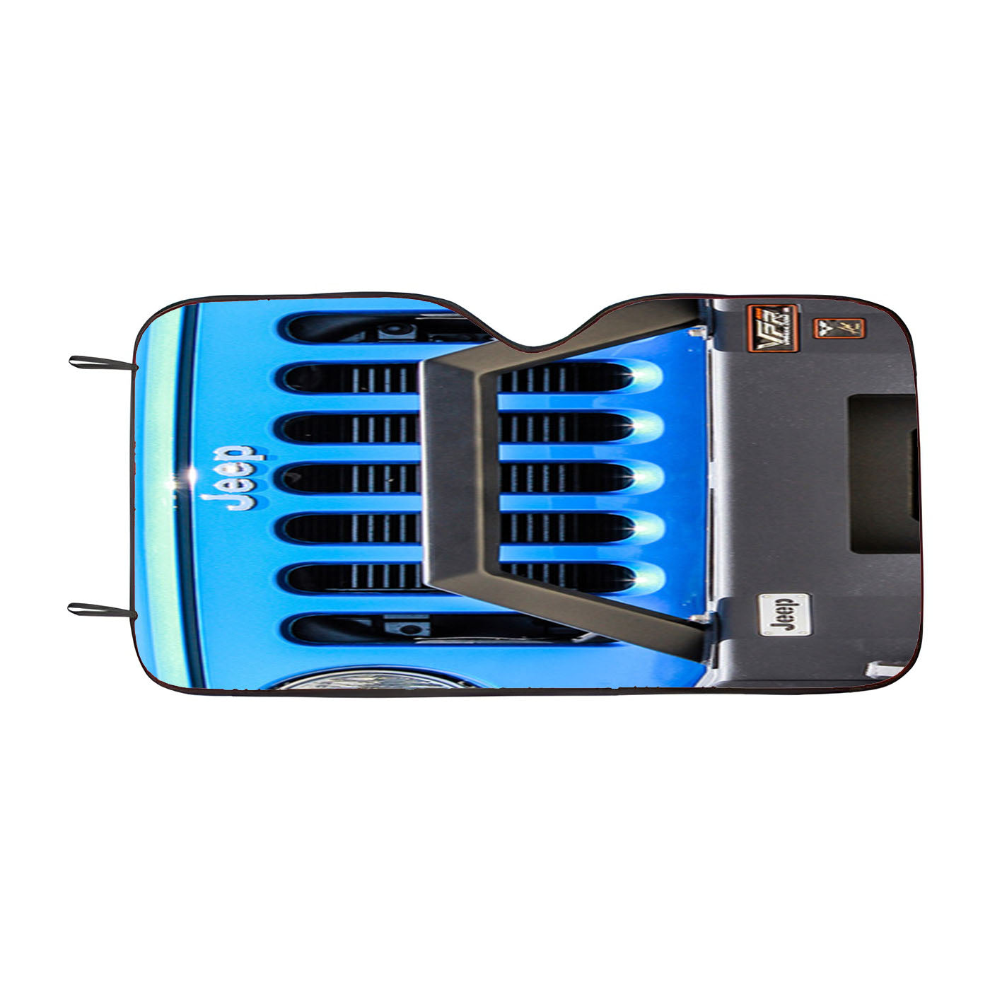 Blue Jeep Wrangler Car Auto Sun Shade Windshield Cover