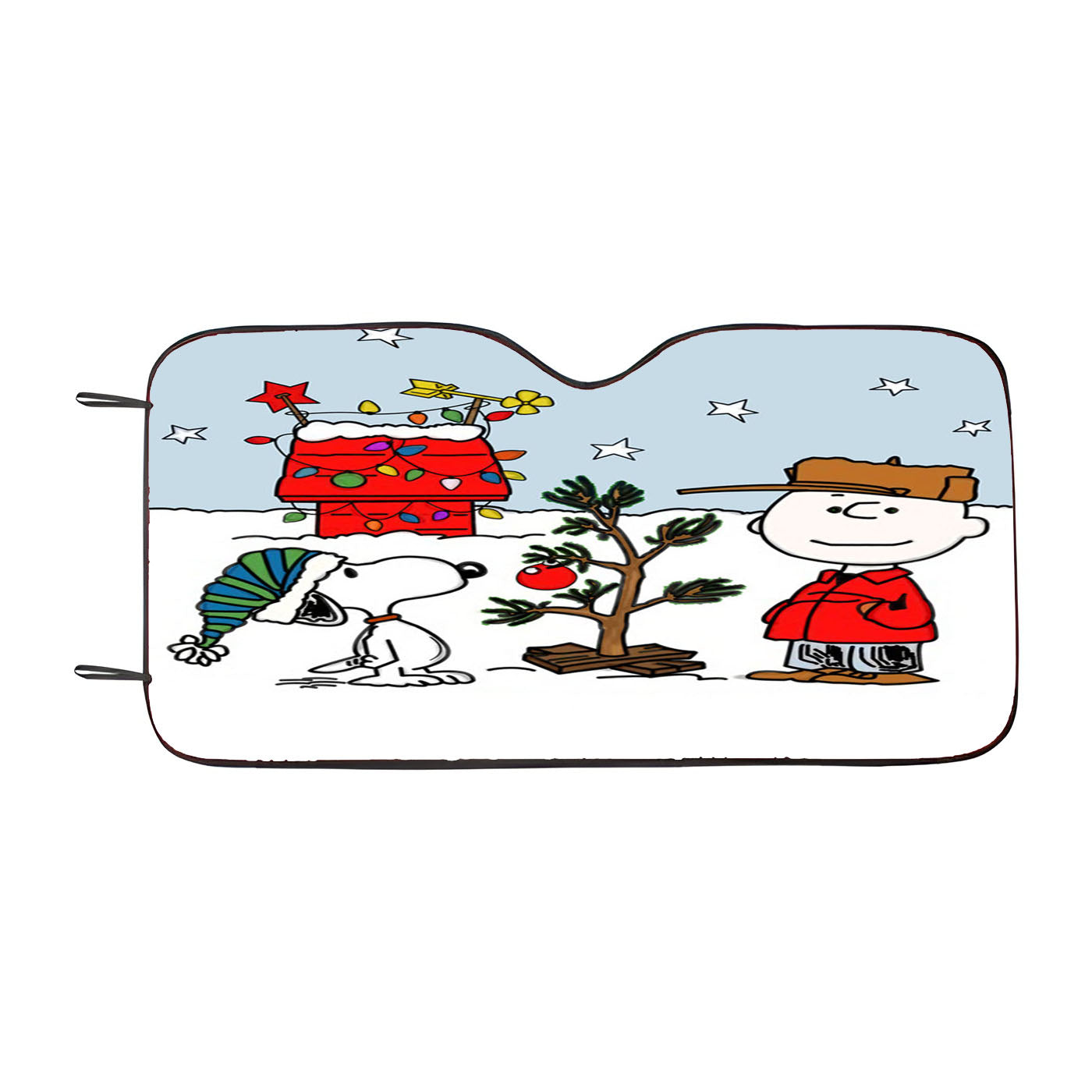 Charlie Brown Christmast Car Auto Sun Shade Windshield Cover