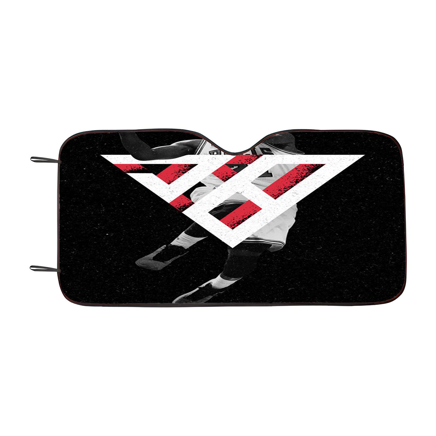 Chicago Bulls Jordan Black Car Auto Sun Shade Windshield Cover