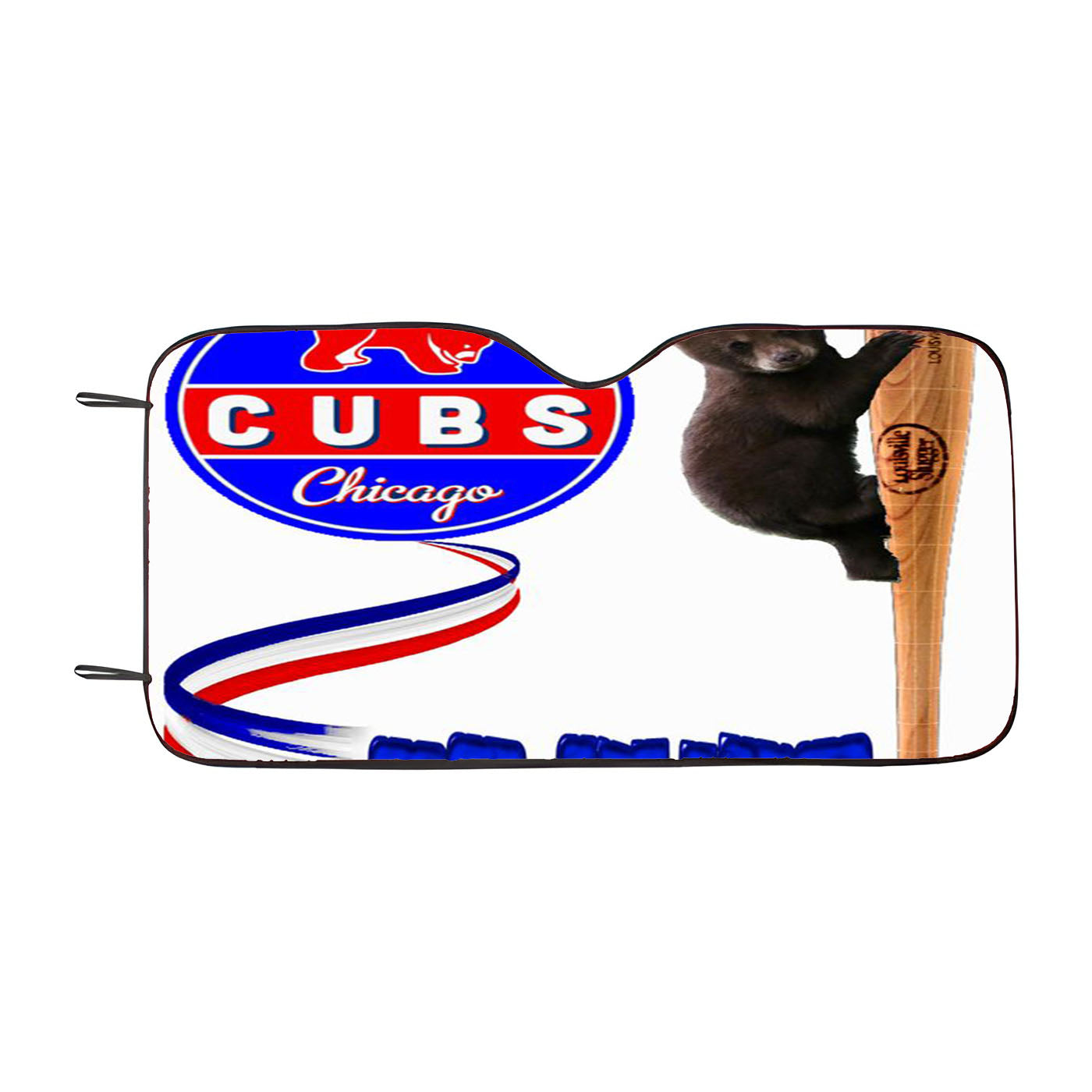 Chicago Cubs Bear Ba Car Auto Sun Shade Windshield Cover