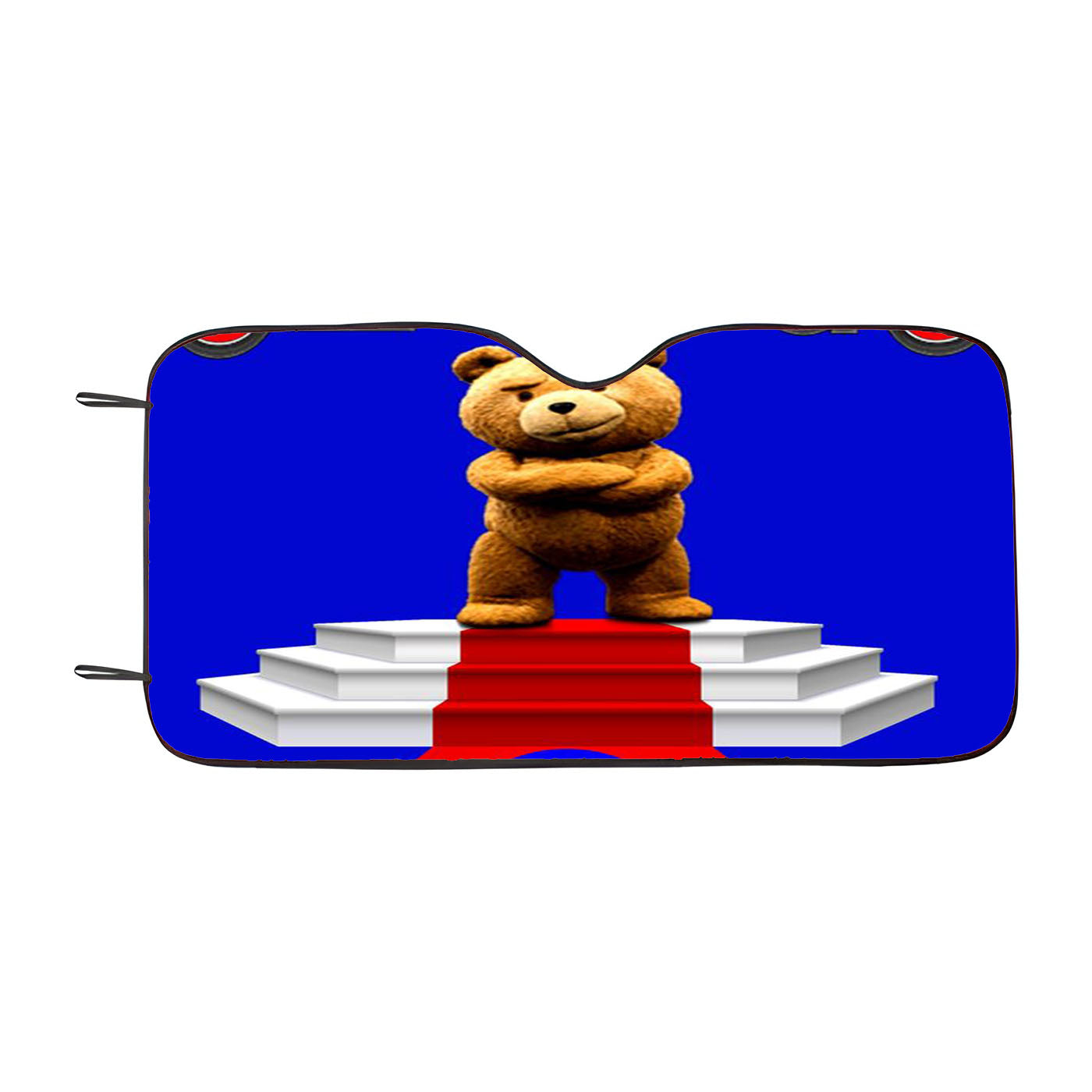 Chicago Cubs Blue Stripe Car Auto Sun Shade Windshield Cover