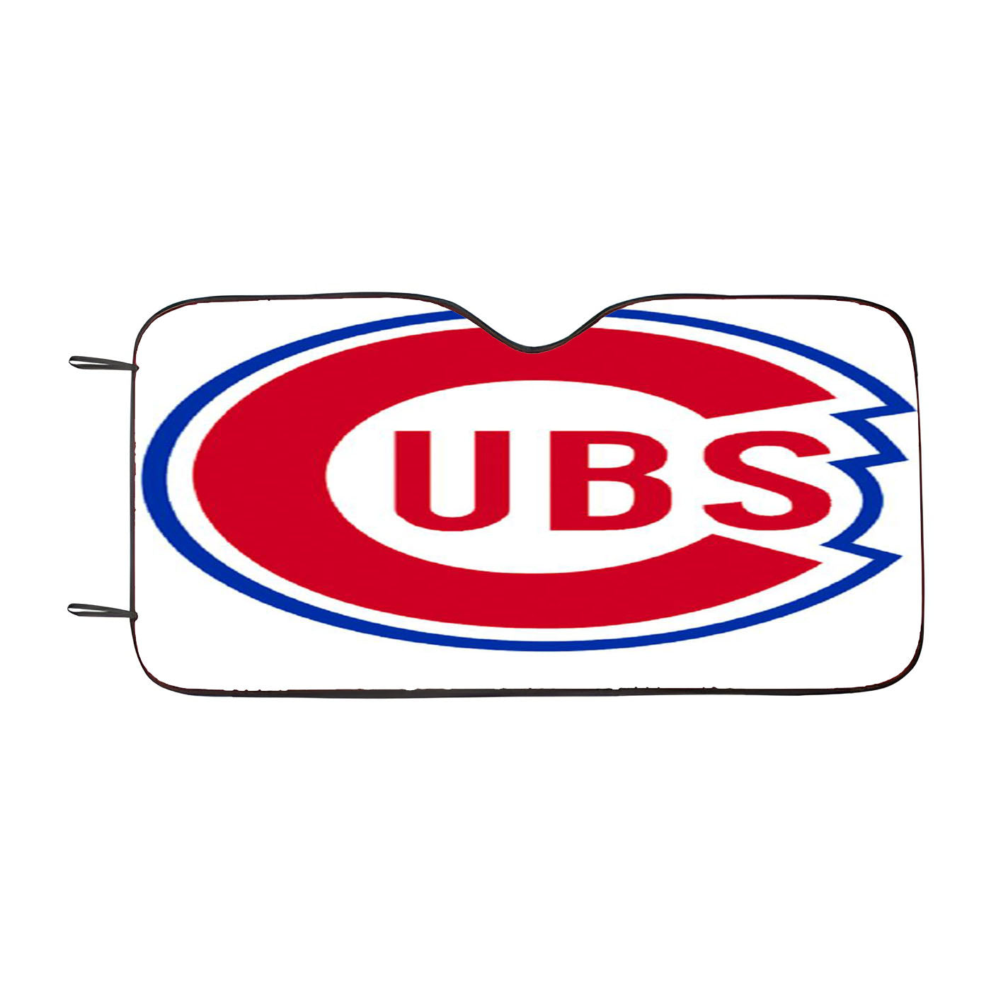 Chicago Cubs Woodcut Car Auto Sun Shade Windshield Cover