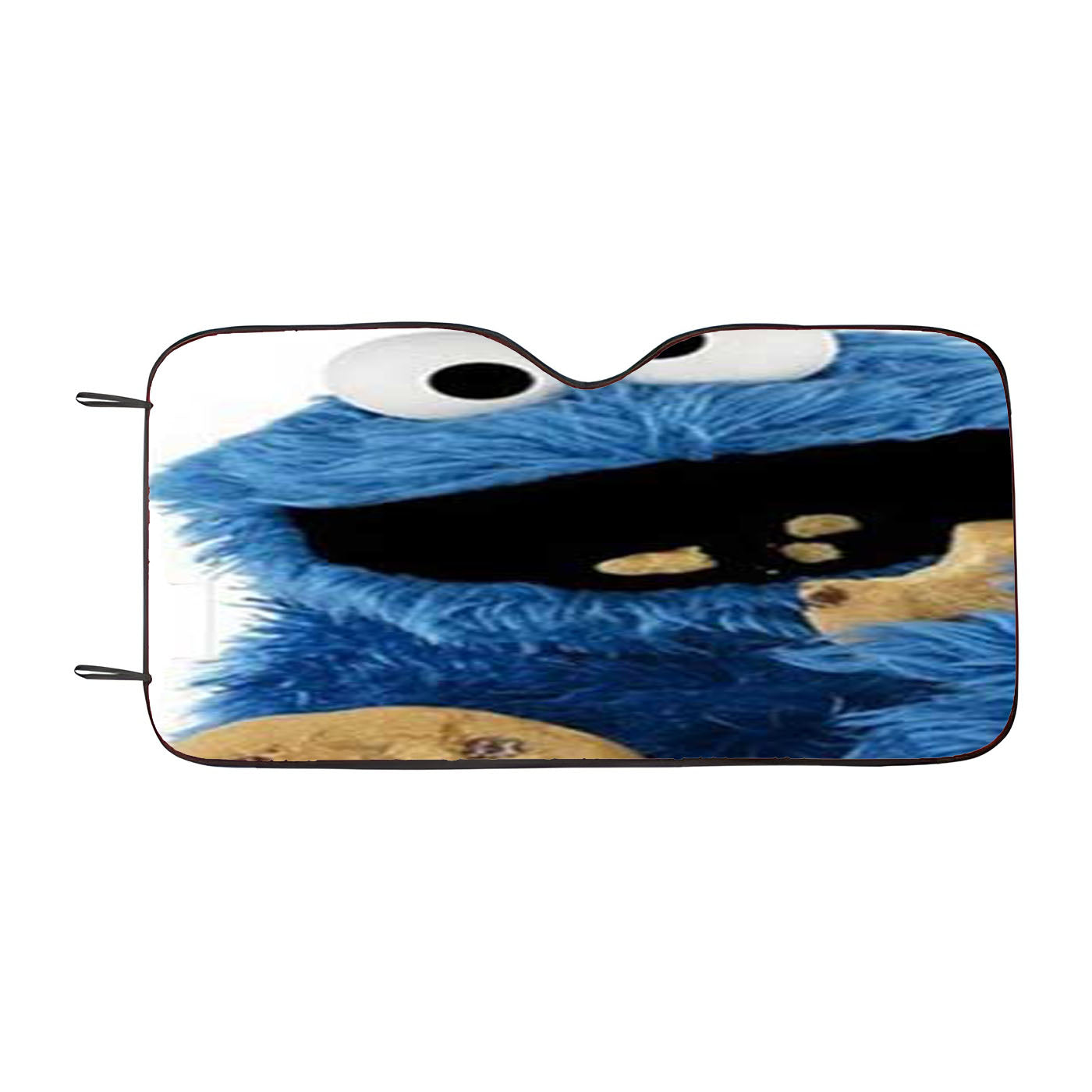Cookie Monster Eating Cookies Car Auto Sun Shade Windshield Cover
