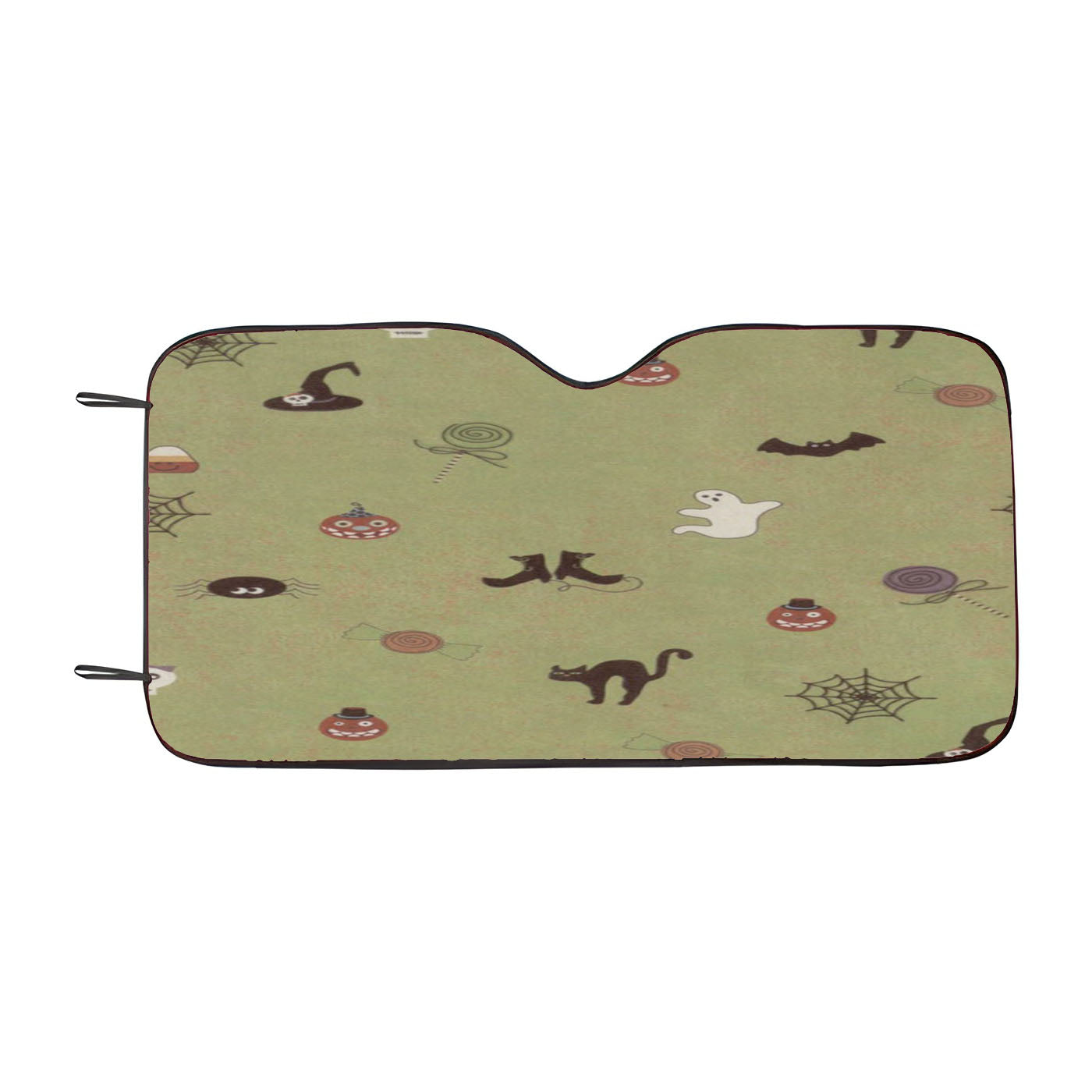 Cute Halloween Pattern Wallpaper Car Auto Sun Shade Windshield Cover