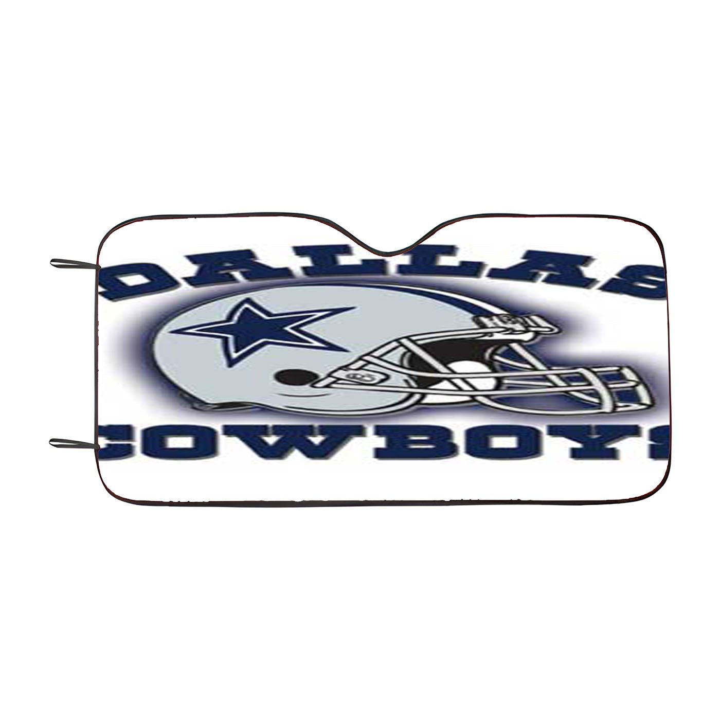 Dallas Cowboys Diagonal Wood Car Auto Sun Shade Windshield Cover
