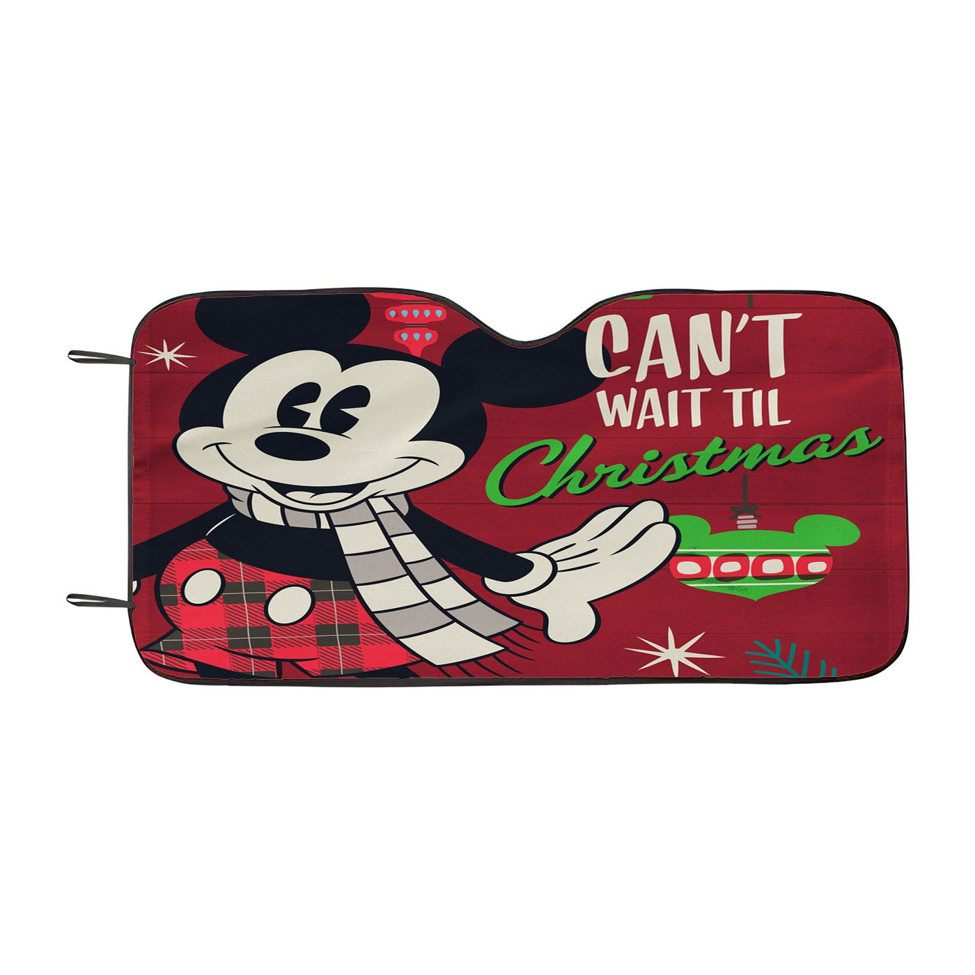 Disney Can'T Wait Til Christmas Mickey Car Auto Sun Shade Windshield Cover