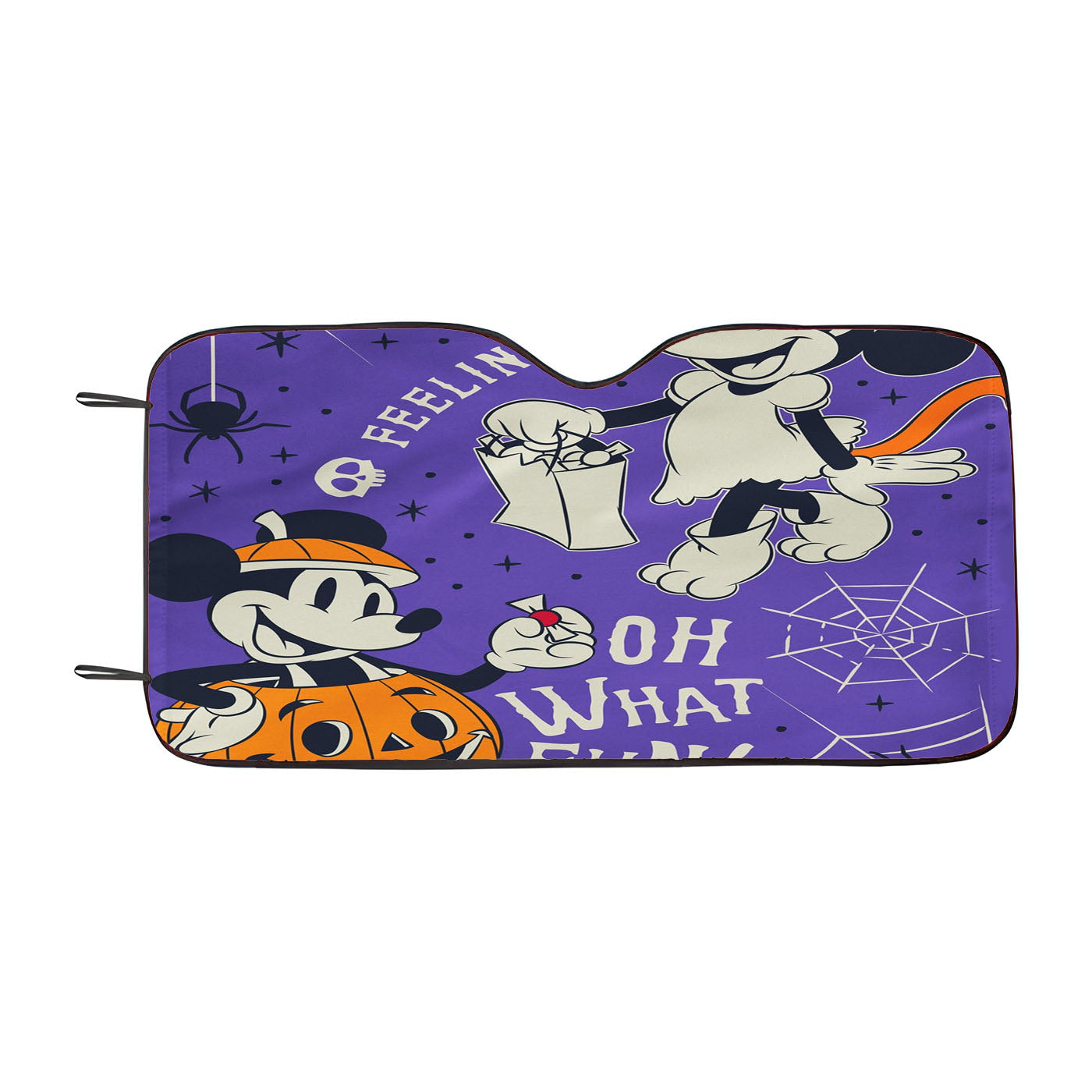 Disney Feeling Spooky Mickey And Minnie Car Auto Sun Shade Windshield Cover