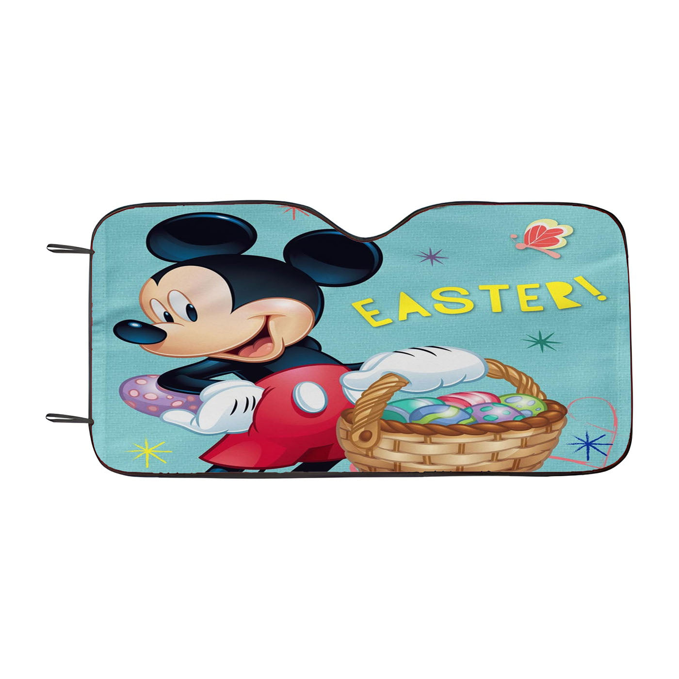 Disney Mickey Hip Hop Hurray Easter Car Auto Sun Shade Windshield Cover