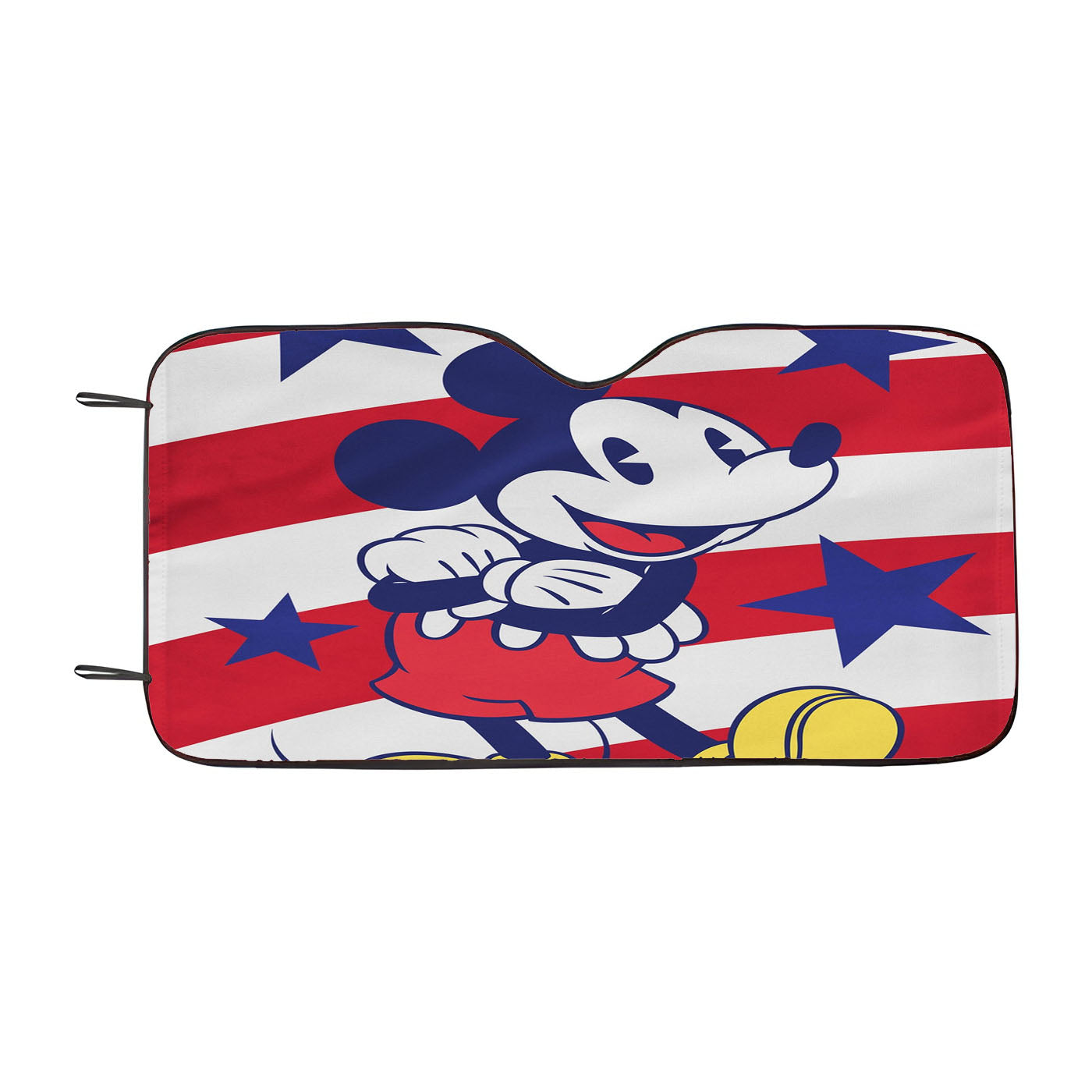 Disney Mickey Mouse Stars And Stripes Car Auto Sun Shade Windshield Cover