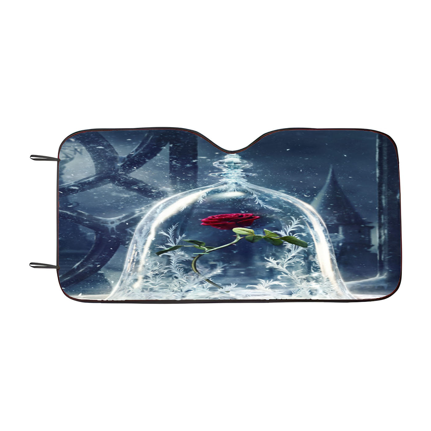 Disney Style Beauty And The Beast Car Auto Sun Shade Windshield Cover