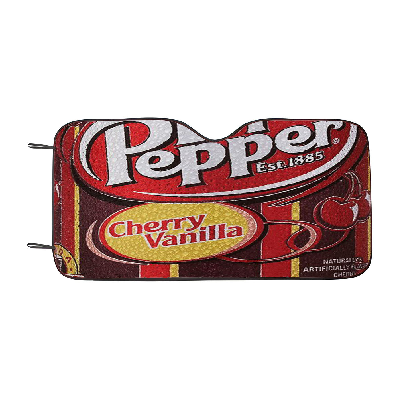 Dr Pepper Cherry Vanilla Soft Drink Ice Cans Car Auto Sun Shade Windshield Cover