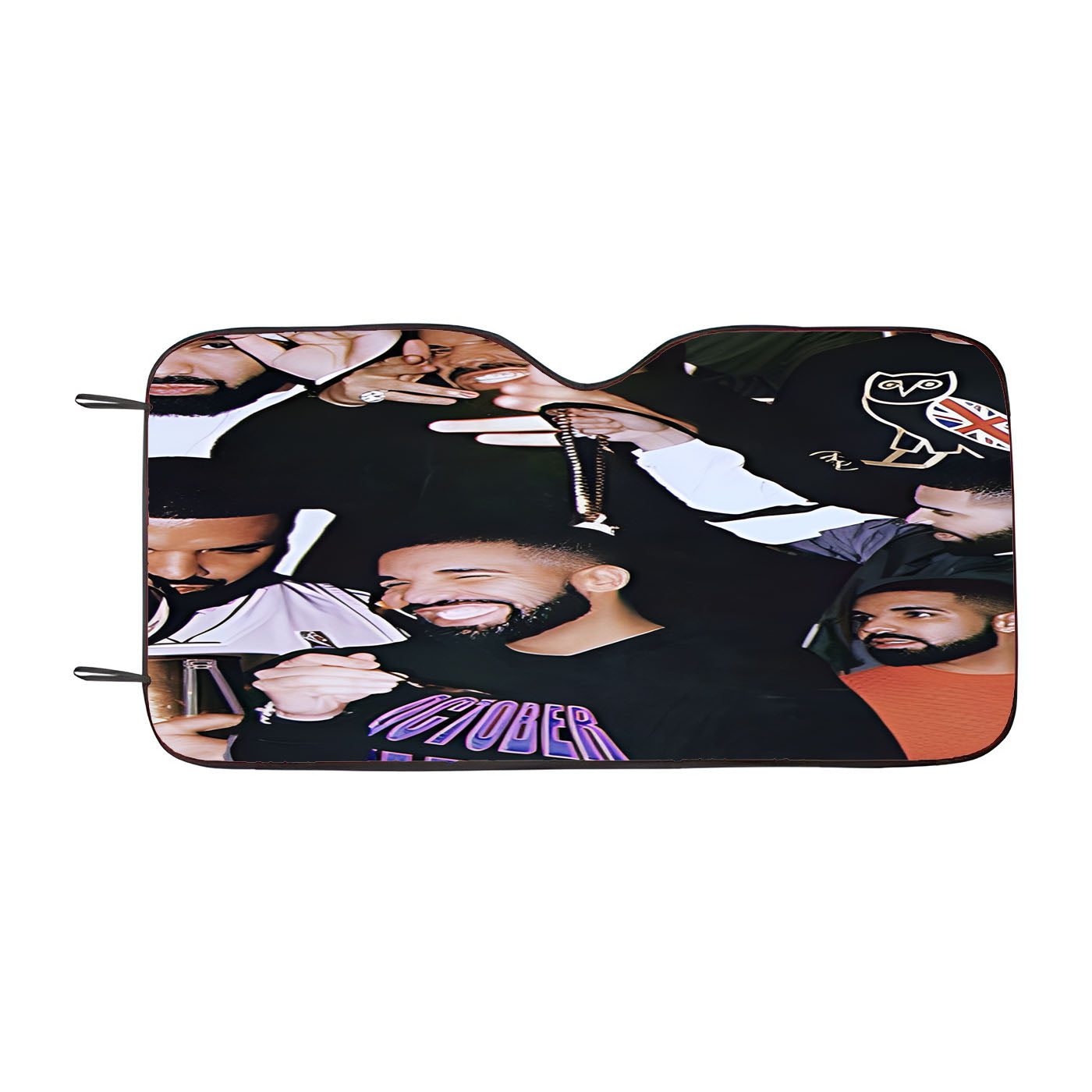 Drake Collage Car Auto Sun Shade Windshield Cover