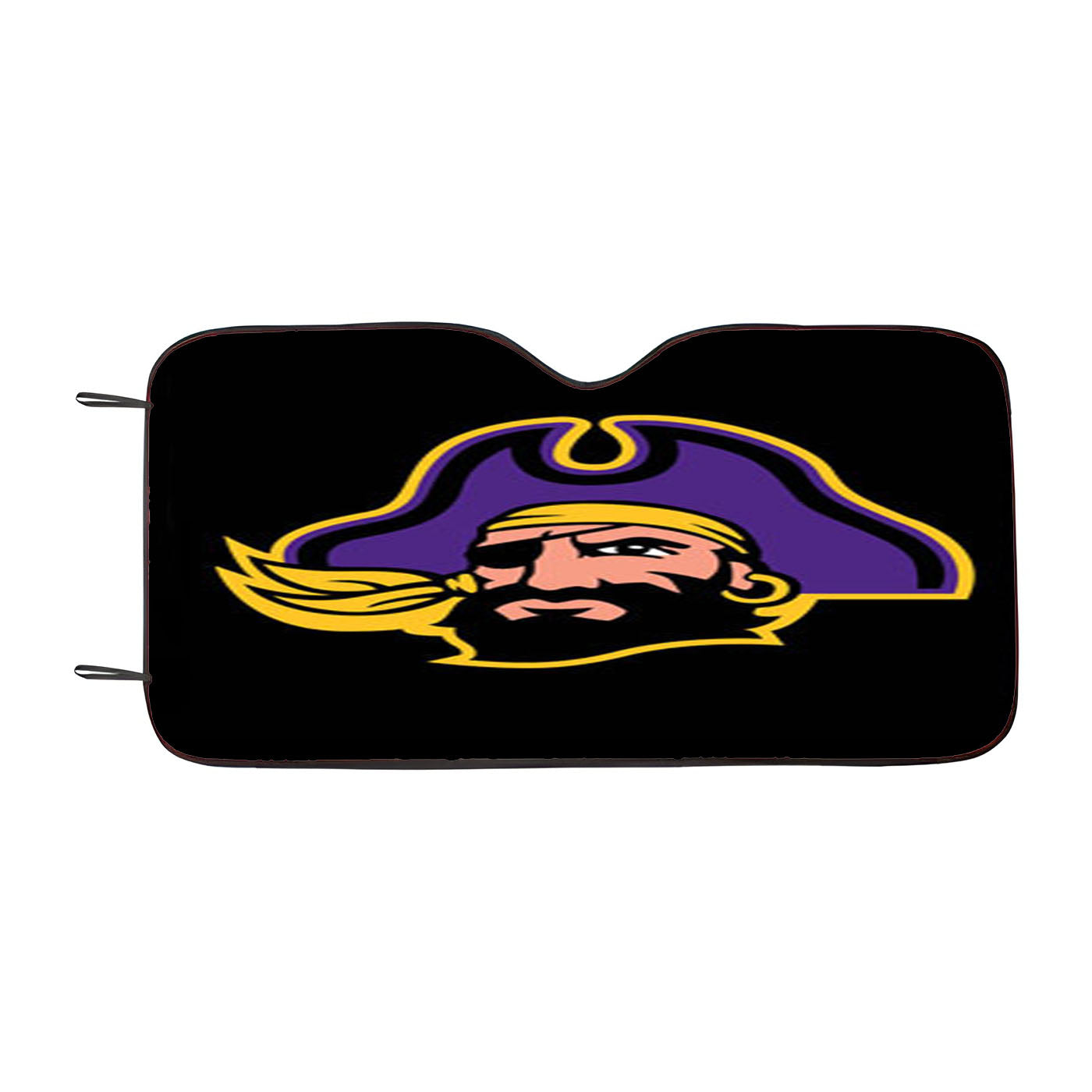 East Carolina University Pirate Logo Dark Wood Wallpaper Car Auto Sun Shade Windshield Cover