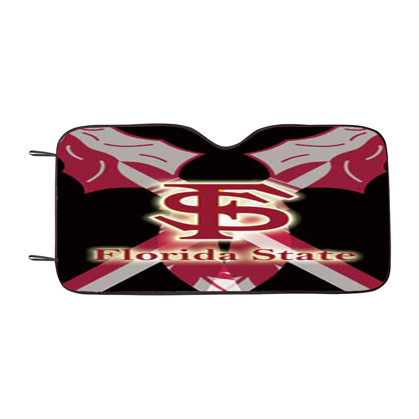 Florida State Crossed Spears Light Car Auto Sun Shade Windshield Cover