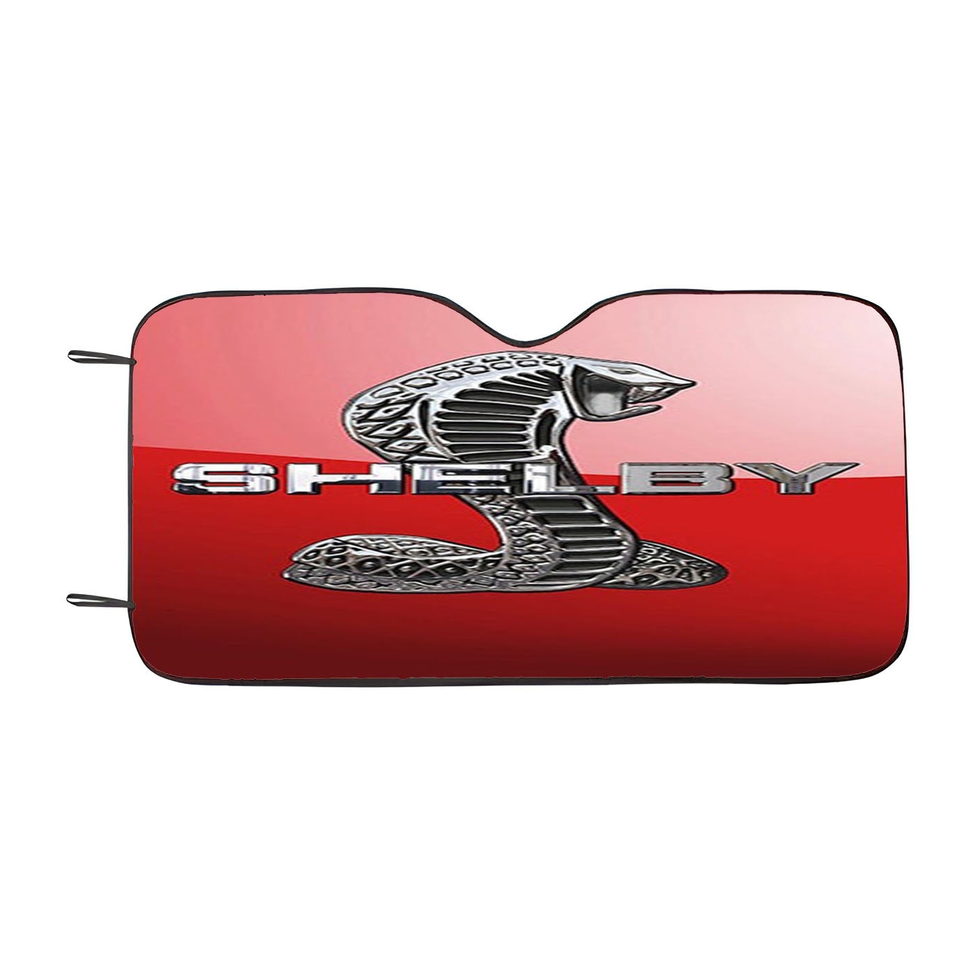 Ford Mustang Shelby Cobra Red Logo Car Auto Sun Shade Windshield Cover