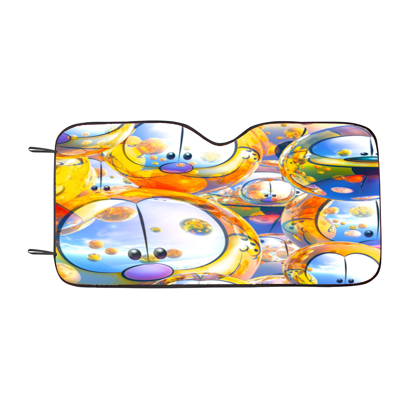 Garfield Halloween Balloon Car Auto Sun Shade Windshield Cover