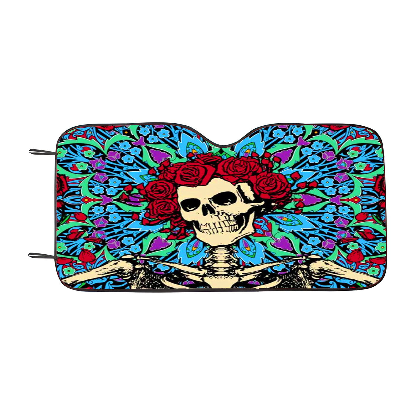 Grateful Dead Tapestry Tie Dye Car Auto Sun Shade Windshield Cover